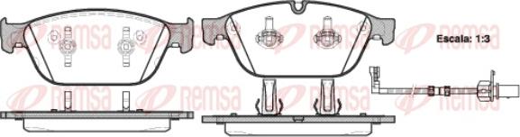 Remsa 1443.02 - Kit de plaquettes de frein, frein à disque cwaw.fr