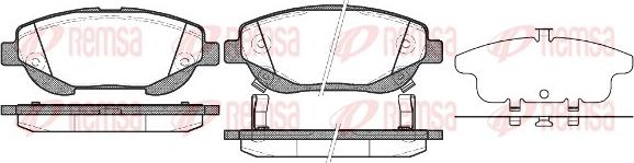 Remsa 1453.02 - Kit de plaquettes de frein, frein à disque cwaw.fr