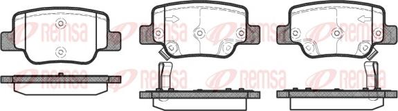 Remsa 1452.02 - Kit de plaquettes de frein, frein à disque cwaw.fr