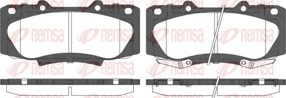 Remsa 1468.02 - Kit de plaquettes de frein, frein à disque cwaw.fr