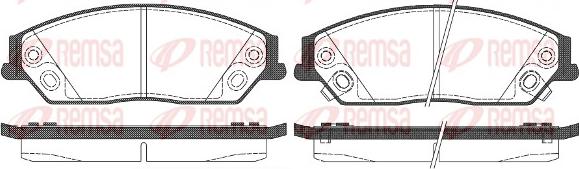 Remsa 1467.02 - Kit de plaquettes de frein, frein à disque cwaw.fr