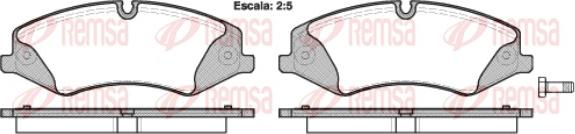 Remsa 1409.00 - Kit de plaquettes de frein, frein à disque cwaw.fr