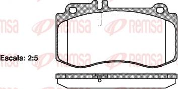 Remsa 1406.00 - Kit de plaquettes de frein, frein à disque cwaw.fr