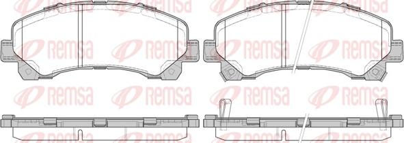 Remsa 1407.00 - Kit de plaquettes de frein, frein à disque cwaw.fr