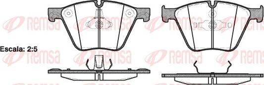 Remsa 1419.00 - Kit de plaquettes de frein, frein à disque cwaw.fr