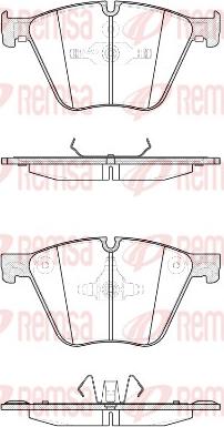 Remsa 1419.20 - Kit de plaquettes de frein, frein à disque cwaw.fr