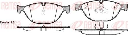 Remsa 1414.00 - Kit de plaquettes de frein, frein à disque cwaw.fr