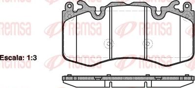 Remsa 1410.00 - Kit de plaquettes de frein, frein à disque cwaw.fr