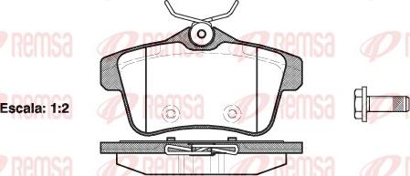 Remsa 1418.00 - Kit de plaquettes de frein, frein à disque cwaw.fr