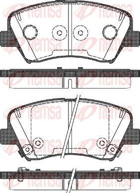 Remsa 1412.32 - Kit de plaquettes de frein, frein à disque cwaw.fr