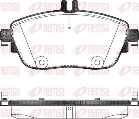 Remsa 1485.08 - Kit de plaquettes de frein, frein à disque cwaw.fr