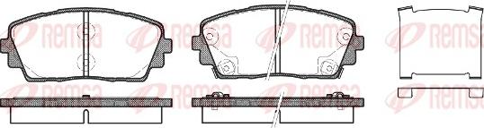 Remsa 1481.02 - Kit de plaquettes de frein, frein à disque cwaw.fr