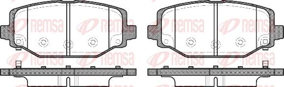 Remsa 1483.04 - Kit de plaquettes de frein, frein à disque cwaw.fr