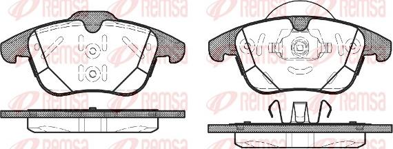 Remsa 1482.00 - Kit de plaquettes de frein, frein à disque cwaw.fr