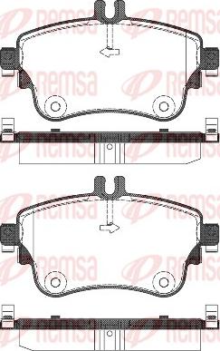 Remsa 1487.08 - Kit de plaquettes de frein, frein à disque cwaw.fr