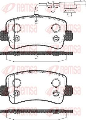 Remsa 1439.11 - Kit de plaquettes de frein, frein à disque cwaw.fr