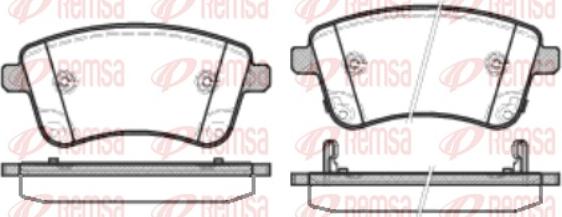 Remsa 1435.02 - Kit de plaquettes de frein, frein à disque cwaw.fr