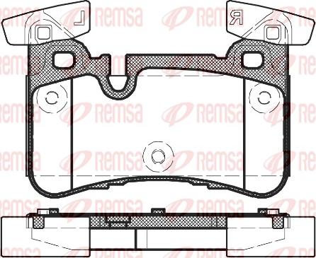 Remsa 1429.00 - Kit de plaquettes de frein, frein à disque cwaw.fr