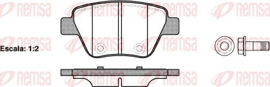 Remsa 1420.00 - Kit de plaquettes de frein, frein à disque cwaw.fr