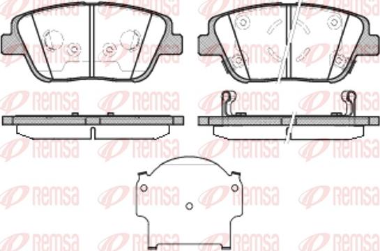 Remsa 1423.02 - Kit de plaquettes de frein, frein à disque cwaw.fr