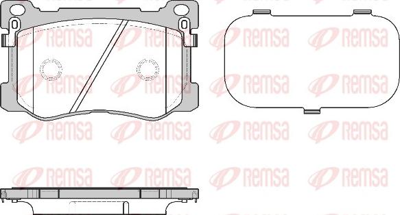 Remsa 1475.12 - Kit de plaquettes de frein, frein à disque cwaw.fr