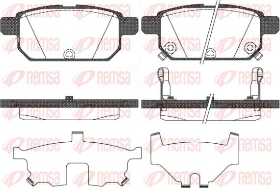 Remsa 1471.02 - Kit de plaquettes de frein, frein à disque cwaw.fr