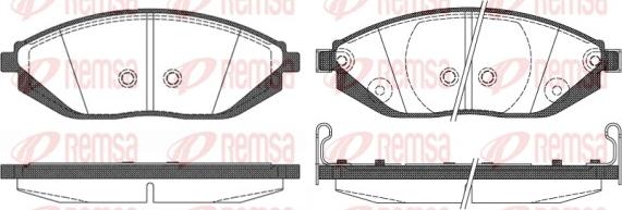 Remsa 1472.02 - Kit de plaquettes de frein, frein à disque cwaw.fr