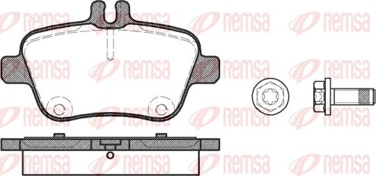 Remsa 1477.00 - Kit de plaquettes de frein, frein à disque cwaw.fr