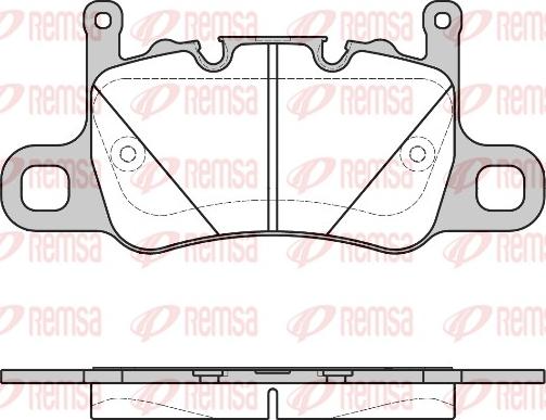 Remsa 1598.00 - Kit de plaquettes de frein, frein à disque cwaw.fr