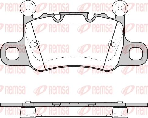 Remsa 1598.10 - Kit de plaquettes de frein, frein à disque cwaw.fr