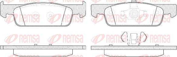 Remsa 1540.00 - Kit de plaquettes de frein, frein à disque cwaw.fr