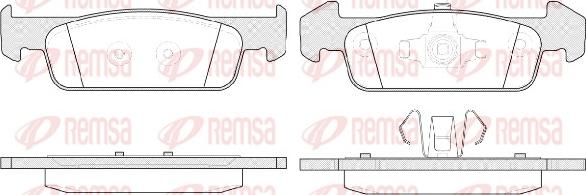 Remsa 1540.10 - Kit de plaquettes de frein, frein à disque cwaw.fr