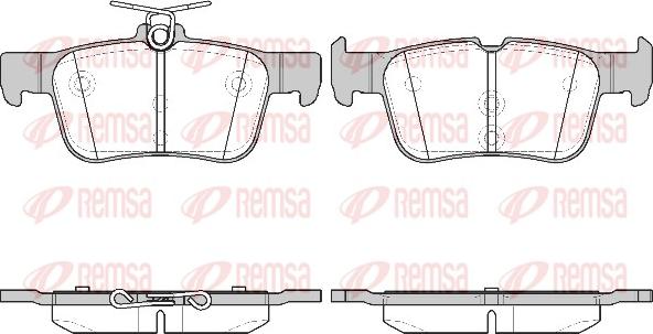 Remsa 1551.42 - Kit de plaquettes de frein, frein à disque cwaw.fr