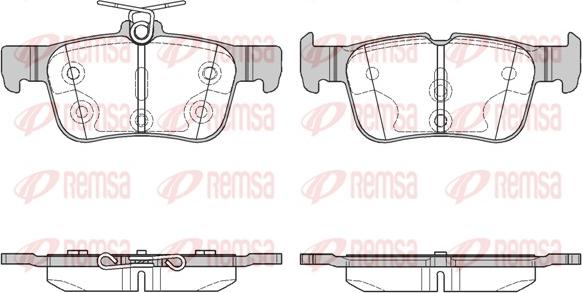 Remsa 1551.00 - Kit de plaquettes de frein, frein à disque cwaw.fr