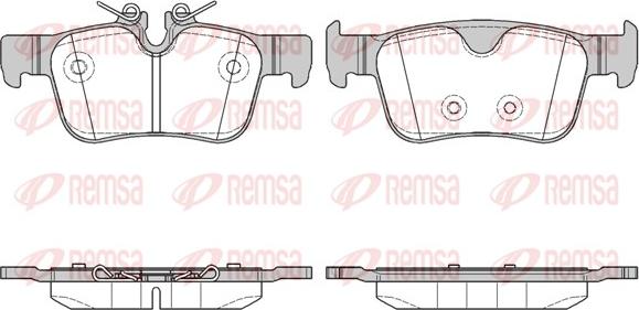 Remsa 1551.10 - Kit de plaquettes de frein, frein à disque cwaw.fr