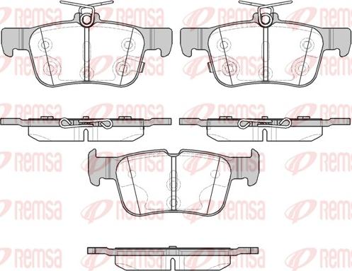 Remsa 1551.12 - Kit de plaquettes de frein, frein à disque cwaw.fr