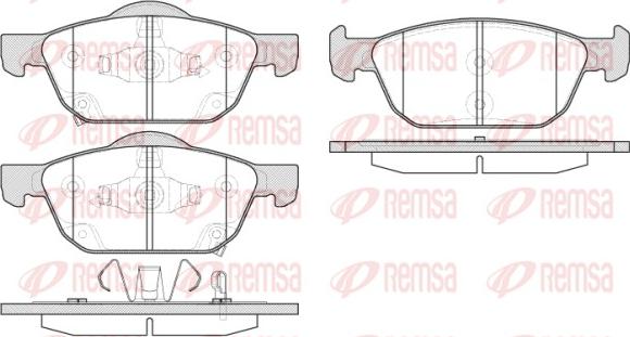 Remsa 1552.02 - Kit de plaquettes de frein, frein à disque cwaw.fr