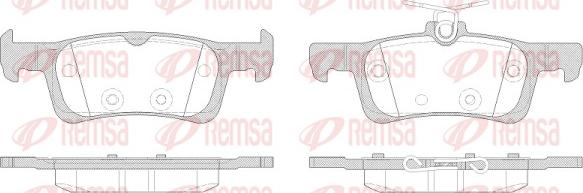 Remsa 1563.00 - Kit de plaquettes de frein, frein à disque cwaw.fr