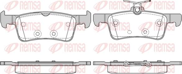 Remsa 1563.10 - Kit de plaquettes de frein, frein à disque cwaw.fr