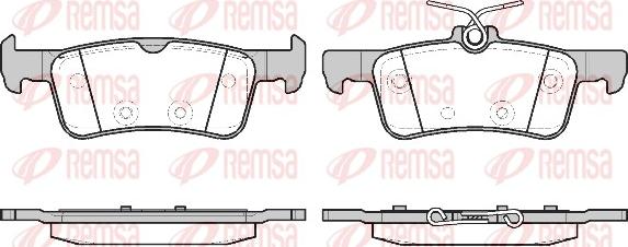 Remsa 1563.20 - Kit de plaquettes de frein, frein à disque cwaw.fr