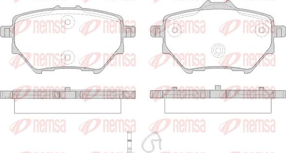 Remsa 1562.00 - Kit de plaquettes de frein, frein à disque cwaw.fr