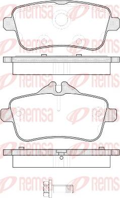 Remsa 1503.00 - Kit de plaquettes de frein, frein à disque cwaw.fr