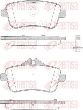 Remsa 1503.10 - Kit de plaquettes de frein, frein à disque cwaw.fr