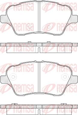 Remsa 1514.00 - Kit de plaquettes de frein, frein à disque cwaw.fr