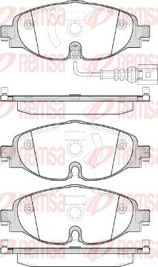 Remsa 1515.01 - Kit de plaquettes de frein, frein à disque cwaw.fr