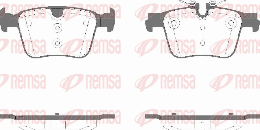 Remsa 1516.05 - Kit de plaquettes de frein, frein à disque cwaw.fr