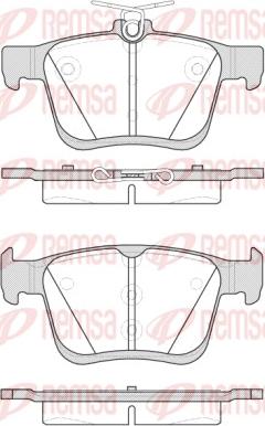 Remsa 1516.00 - Kit de plaquettes de frein, frein à disque cwaw.fr