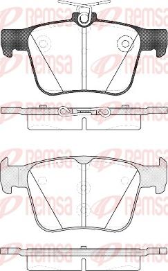 Remsa 1516.10 - Kit de plaquettes de frein, frein à disque cwaw.fr