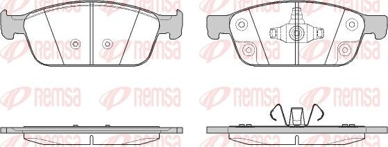 Remsa 1510.50 - Kit de plaquettes de frein, frein à disque cwaw.fr