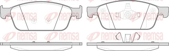 Remsa 1510.10 - Kit de plaquettes de frein, frein à disque cwaw.fr